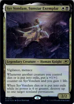 MTG Syr Vondam, Sunstar Exemplar (231) | Foil | Edge of Eternities (EOE) - Image 2