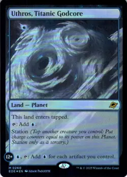 MTG Uthros, Titanic Godcore (260) | NM Foil | Edge of Eternities (EOE) IN HAND - Image 2