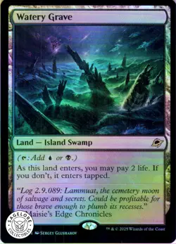 MTG Watery Grave (261) | NM Foil | Edge of Eternities (EOE) IN HAND - Image 1