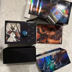 Final Fantasy x MTG Gift Bundle, With Lands, Box And Dice (No Booster Packs) - Image 1