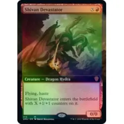 Foil Shivan Devastator (extended Art) M/NM Magic MTG Dominaria United - Image 1