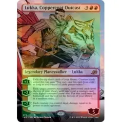 FOIL LUKKA, COPPERCOAT OUTCAST (BORDERLESS) Ikoria IKO Planeswalker Magic MTG - Image 1