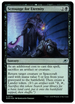 Scrounge for Eternity (Foil) - 0114 - Edge of Eternities - MTG - NM Ships Now - Image 1