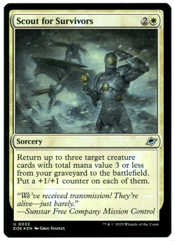 Scout for Survivors (Foil) - 0033 - Edge of Eternities - MTG - NM Ships Now - Image 1