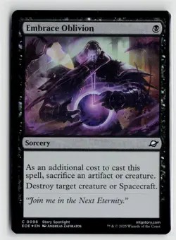 MTG Edge Of Eternities Embrace Oblivion Foil x1 NM - Image 1