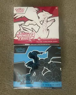 Pokemon Black Bolt and White Flare Pokemon Center Elite Trainer Boxes ETB SEALED - Image 1