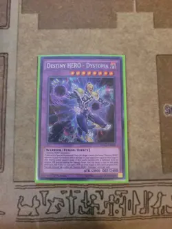 YUGIOH DESTINY HERO DYSTOPIA DESO-EN004 SECRET 1ST ED NM - Image 1