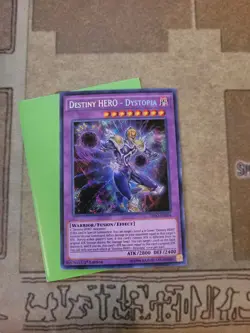 YUGIOH DESTINY HERO DYSTOPIA DESO-EN004 SECRET 1ST ED NM - Image 2