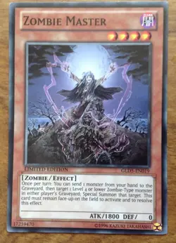 YuGiOh GLD5-EN019 Zombie Master Limited Edition . Free Postage - Image 1