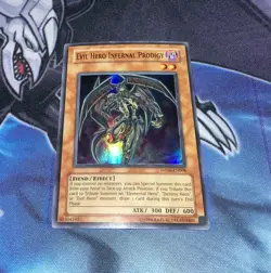 Evil Hero Infernal Prodigy NM Super Rare Unlimited DP06-EN008 Yugioh! - Image 1