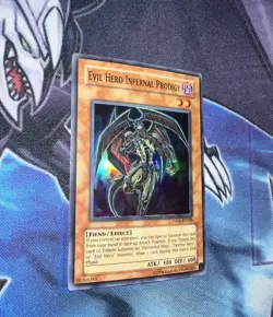 Evil Hero Infernal Prodigy NM Super Rare Unlimited DP06-EN008 Yugioh! - Image 3