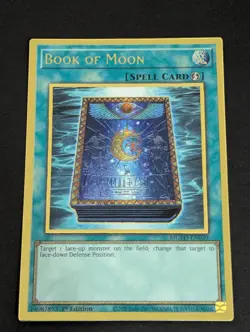 Yugioh Book of Moon MGED-EN039 Gold Rare 1st Ed NM - Image 1
