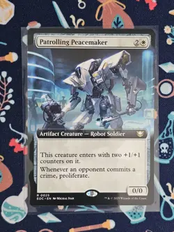 Patrolling Peacemaker - EXTENDED ART Commander: Edge of Eternities EOC 0025 MTG - Image 1