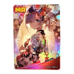 Goddess Story Rainbow Edition NSWY Waifu Card MR 013 - Re Zero Rem - Image 1