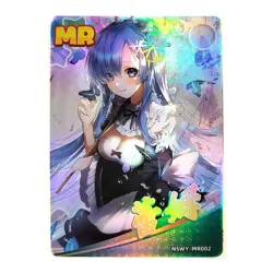 Goddess Story Rainbow Edition NSWY Waifu Card MR 002 - Re Zero Rem - Image 1