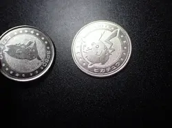 Pokemon Card Meiji Promo Battle Coin Silver Shining Pikachu 2 SET #5430 PLAY - Image 5