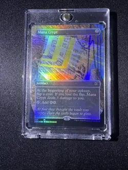 Magic The Gathering MTG Mana Crypt (Borderless) Double Masters Full Art Foil - Image 2