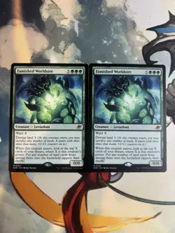 x2 Famished Worldsire Edge of Eternities Regular - NM 0182 MTG EOE - Image 1