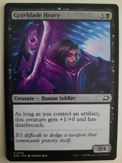 Gravblade Heavy #0102 Edge of Eternities MTG Magic NM X 4 copies - Image 1