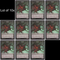 MTG (10) Spider Token - Adventures in the Forgotten Realms (AFR) 7/19 -v32 - Image 1