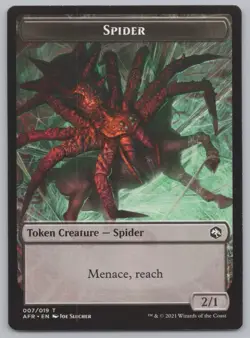 MTG (10) Spider Token - Adventures in the Forgotten Realms (AFR) 7/19 -v32 - Image 2