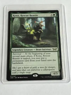 Kona, Rescue Beastie - Duskmourn (DSK) - MTG Rare #187 | Regular Card - Image 2
