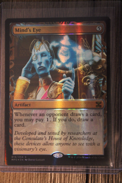 MTG Mind's Eye - Foil Near Mint, English Kaladesh & Aether Revolt Inventions MNT - Image 1