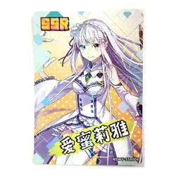 Goddess Story Rainbow Edition NSWY Waifu Card SSR 004 - Re Zero Emilia - Image 1