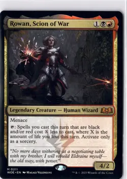 Rowan Scion Of War NM/M* Wilds Of Eldraine ENGLISH 0211 mtg -UnltdCards - Image 1