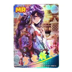 Goddess Story Rainbow Edition NSWY Waifu Card MR 016 - Genshin Raiden Shogun - Image 1