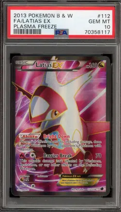 Pokemon Latias EX Plasma Freeze Full Art #112 PSA 10 Gem Mint - Image 1