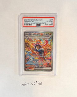 2024 GRENINJA EX #214 SIR POKEMON TCG TWI MASQUERADE - PSA 10 - Image 1