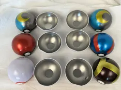 SET OF 6 EMPTY Pokemon Poke ball TCG Tins EMPTY Collectors Tin NO PACKS As Is - Image 2