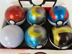 SET OF 6 EMPTY Pokemon Poke ball TCG Tins EMPTY Collectors Tin NO PACKS As Is - Image 4