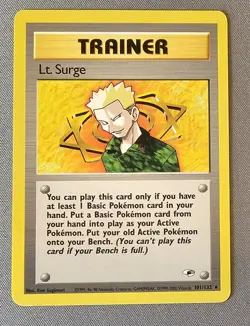 Mint/NM - Lt. Surge - 101/132 - Gym Heroes - Pokemon Card - Image 1