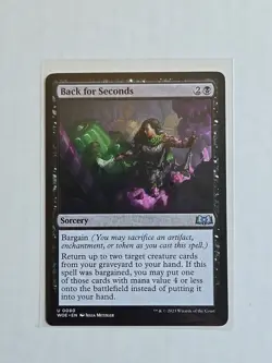 Back for Seconds - Wilds of Eldraine - LP - MTG Magic - Uncommon - Sorcery - Image 1