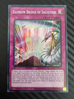 Yugioh Rainbow Bridge of Salvation MP22-EN270 Secret Rare 1st Ed NM - Image 1