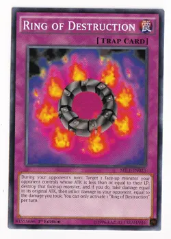 1x (NM) Ring of Destruction - MIL1-EN023 - Common - 1st Edition YuGiOh - Image 1