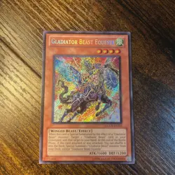 Yugioh- 1X Gladiator Beast Equeste - Secret Rare - 1st Edition - LCGX-EN251 - LP - Image 1