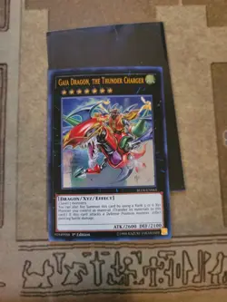 YUGIOH GAIA DRAGON THE THUNDER CHARGER BLLR-EN065 ULTRA 1ST ED NM - Image 2
