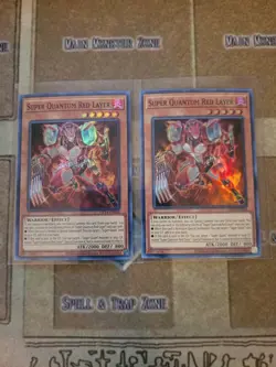 YUGIOH 2X SUPER QUANTUM RED LAYER OP14-EN006 SUPER UNLIMITED ED NM - Image 1
