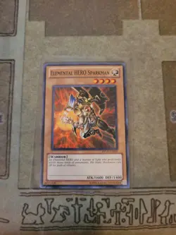 YUGIOH ELEMENTAL HERO SPARKMAN RYMP-EN003 COMMON UNLIMITED ED NM ALT ART - Image 1