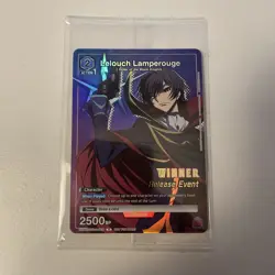 Lelouch Lamperouge CGH-1-016 Release Event Promo Union Arena Card English WINNER - Image 1