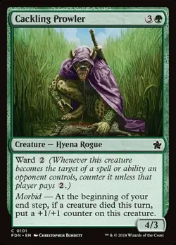 1x Cackling Prowler - Foil MTG Foundations NM Magic Foil - Image 1