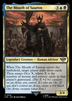 The Mouth of Sauron - LOTR - MTG Rare English Non Foil - Image 1
