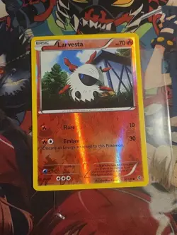 LARVESTA - 12/101 - Plasma Blast - Reverse Holo - Pokemon Card - MP - Image 1