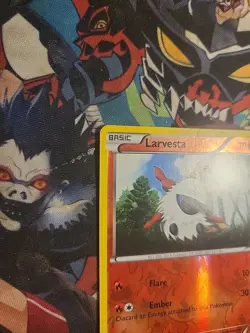 LARVESTA - 12/101 - Plasma Blast - Reverse Holo - Pokemon Card - MP - Image 5