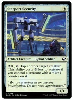 Starport Security (Foil) - 0039 - Edge of Eternities - MTG - NM Ships Now - Image 1