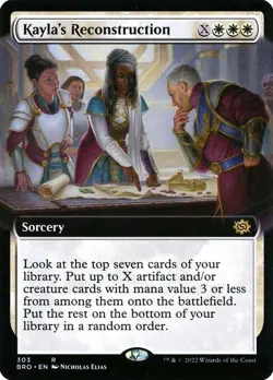 Kayla's Reconstruction (Extended Art) The Brothers' War MTG - R - LP - BRO - Image 1