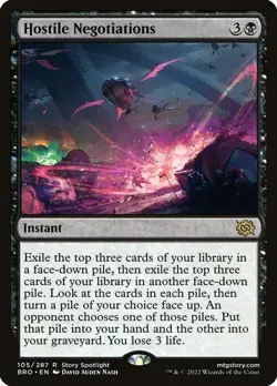 Hostile Negotiations MTG - R - LP - Magic The Gathering - BRO - Image 1